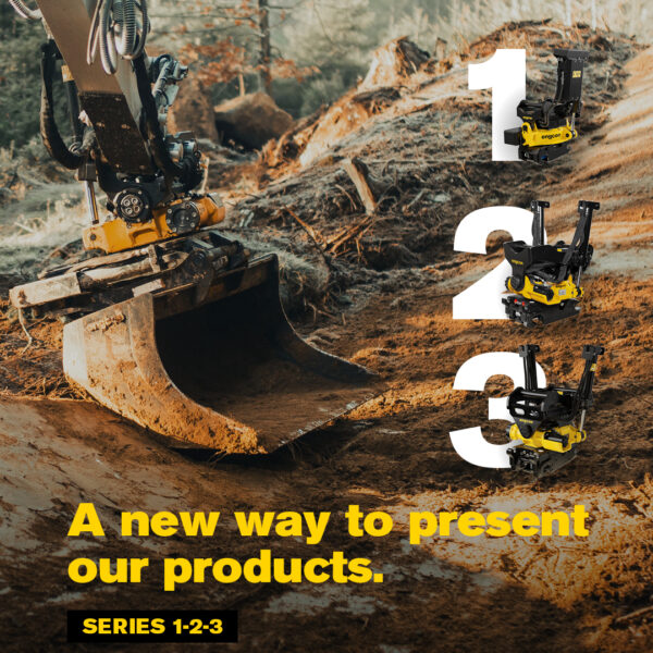 engcon lanserar Serie 1-2-3 för tiltrotatorer