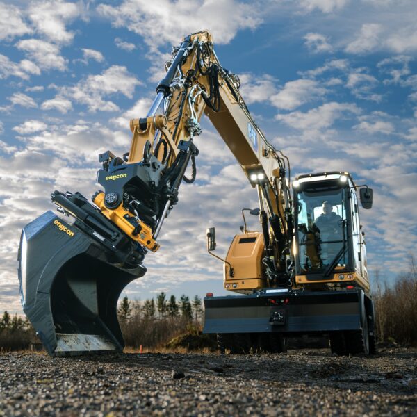 engcon proudly announce the compatibility of engcon’s next generation of control system, DC3, with Cat® wheeled excavator