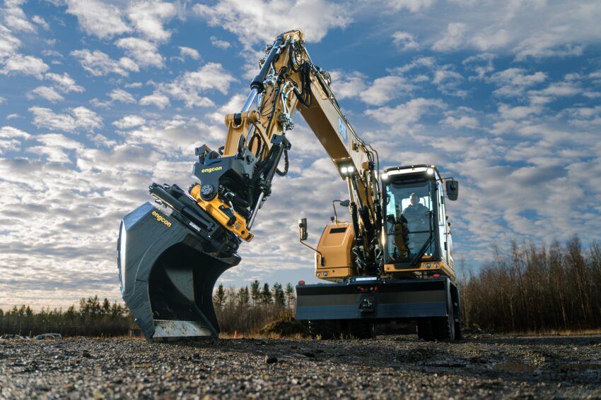 engcon proudly announce the compatibility of engcon’s next generation of control system, DC3, with Cat® wheeled excavator