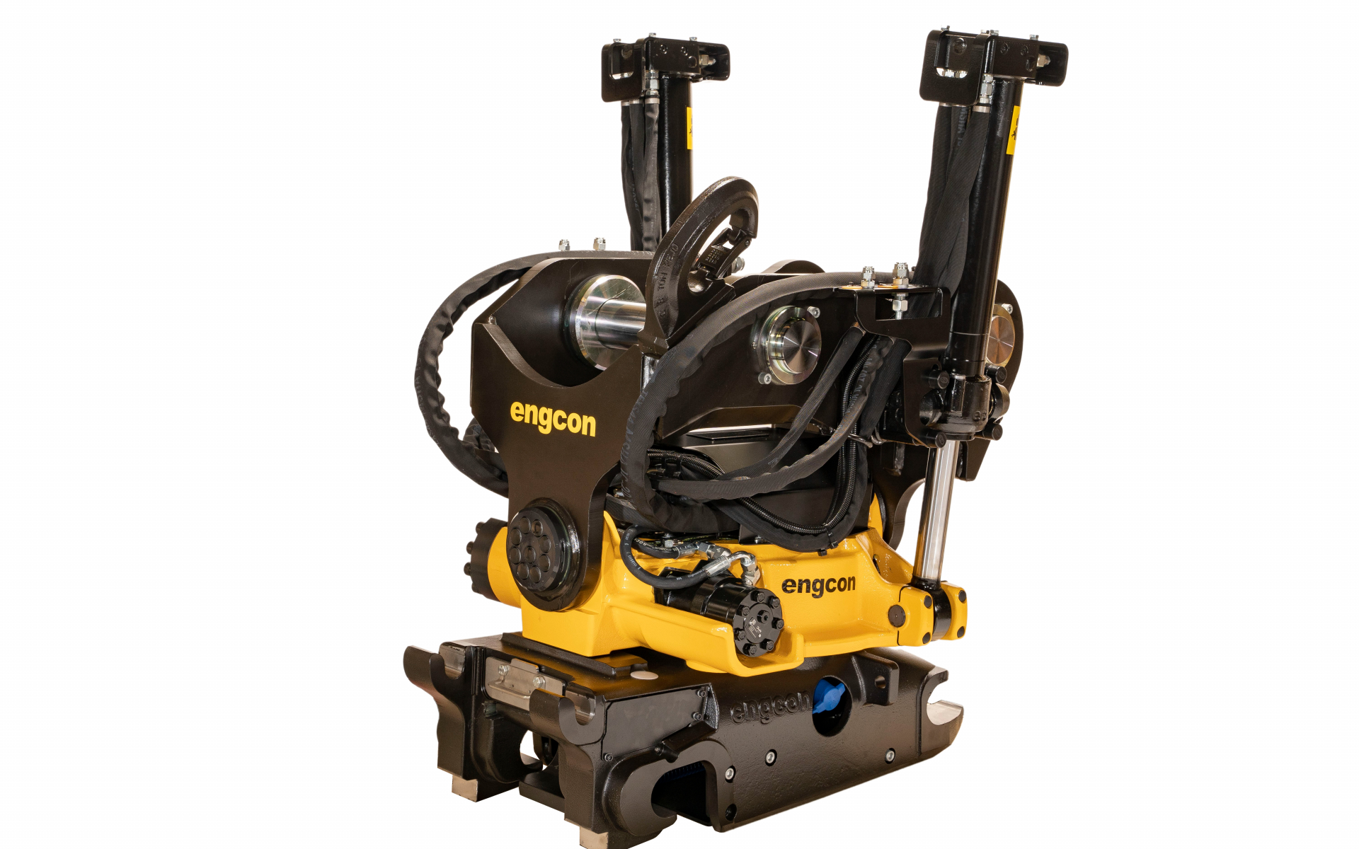 Engcon’s EC226 tiltrotator for larger excavators gets an upgraded lifting hook – now approved for 8 ton lifting